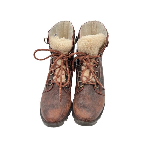 Sorel Leather Fenix Lace Up Boots - Picture 2 of 6
